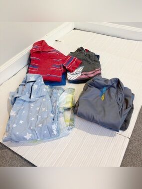 Boys 10 Piece Spring Summer Clothing Lot Size 8-10 Swim Shirt Shorts Tank Tops